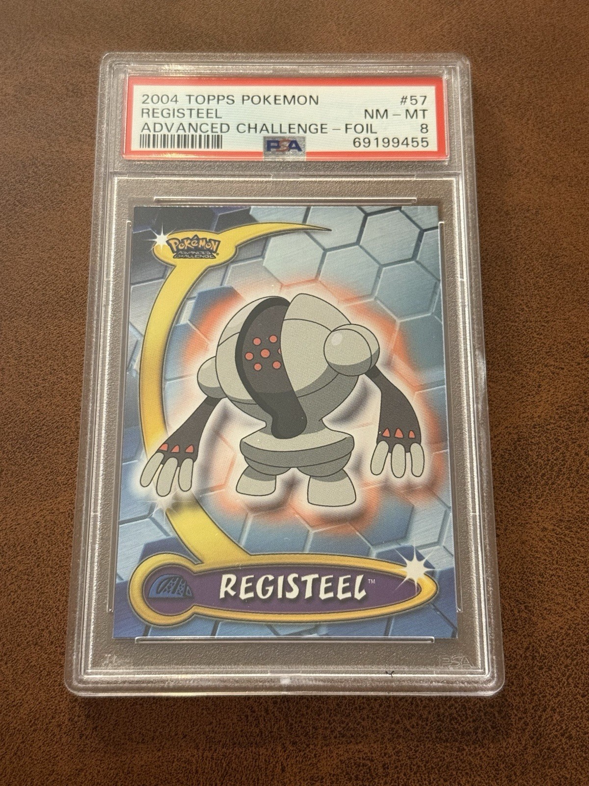 PSA 8 - Topps 2004 Pokemon Advanced Challenge Registeel #57- Foil