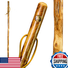 Brazos Rustic Wood Walking Stick, Hardwood, Traditional Style Handle, for Men 