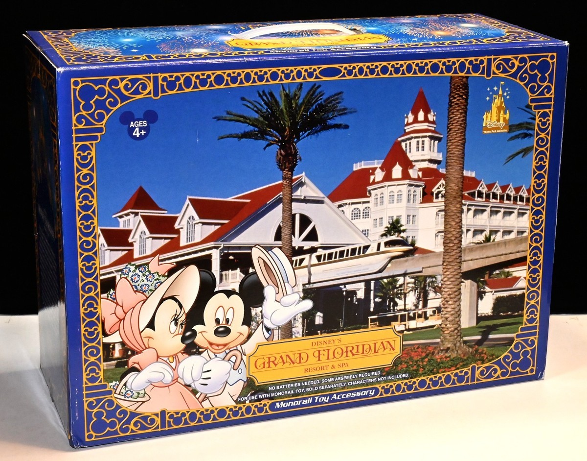 ディズニースタンドモビル,アンティーク Retired Disney Monorail Playset- Grand Floridian Building