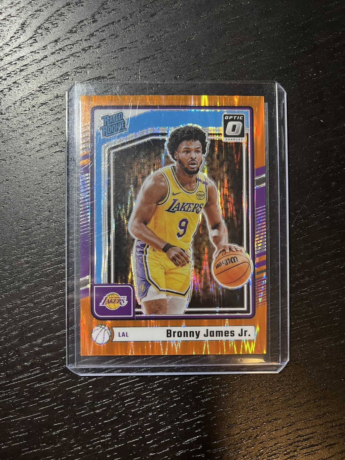 Bronny James Jr 2024-25 Donruss Optic Orange Shock #282 Rated Rookie /225