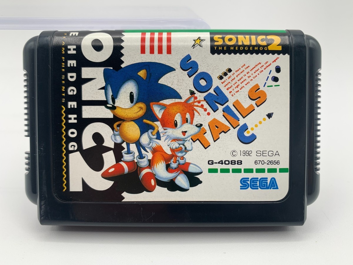 SONIC THE HEDGEHOG 2 Japan Mega Drive MD with Case + Manual + Reg