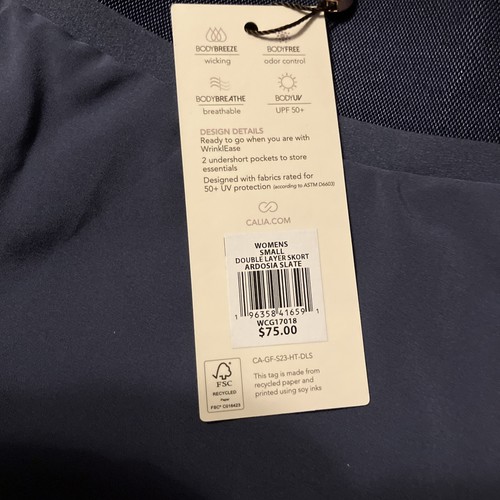 Calia by Carrie Underwood Woman’s Golf Skort Size extra large 15 Inch blue - Picture 4 of 4