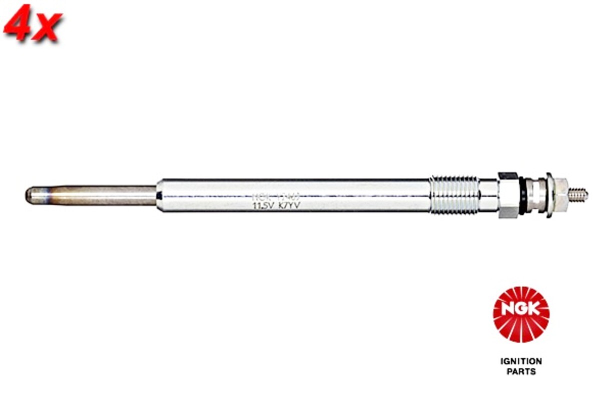 4x NGK Y-746J Glow Plug For MERCEDES W168 Vaneo 414 W414 98-05 0011592701