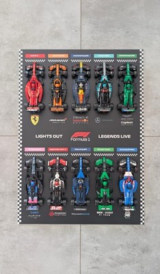 Display Wandhalterung für F1 Speed Champions Sammlung - 50x70 cm