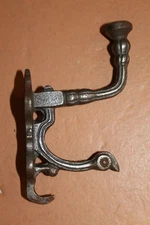 4-ECLECTIC STYLE Wall Hooks,Double Hook With Surprise Hook For A Belt Buckle