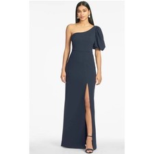 Sachin Babi Nadia One-ShoulderNavy Gown NWT Size 6 285