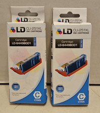 Compatible For Canon 251XL Cyan Ink Cartridges CLI-251XL - Lot of 2 - New B2