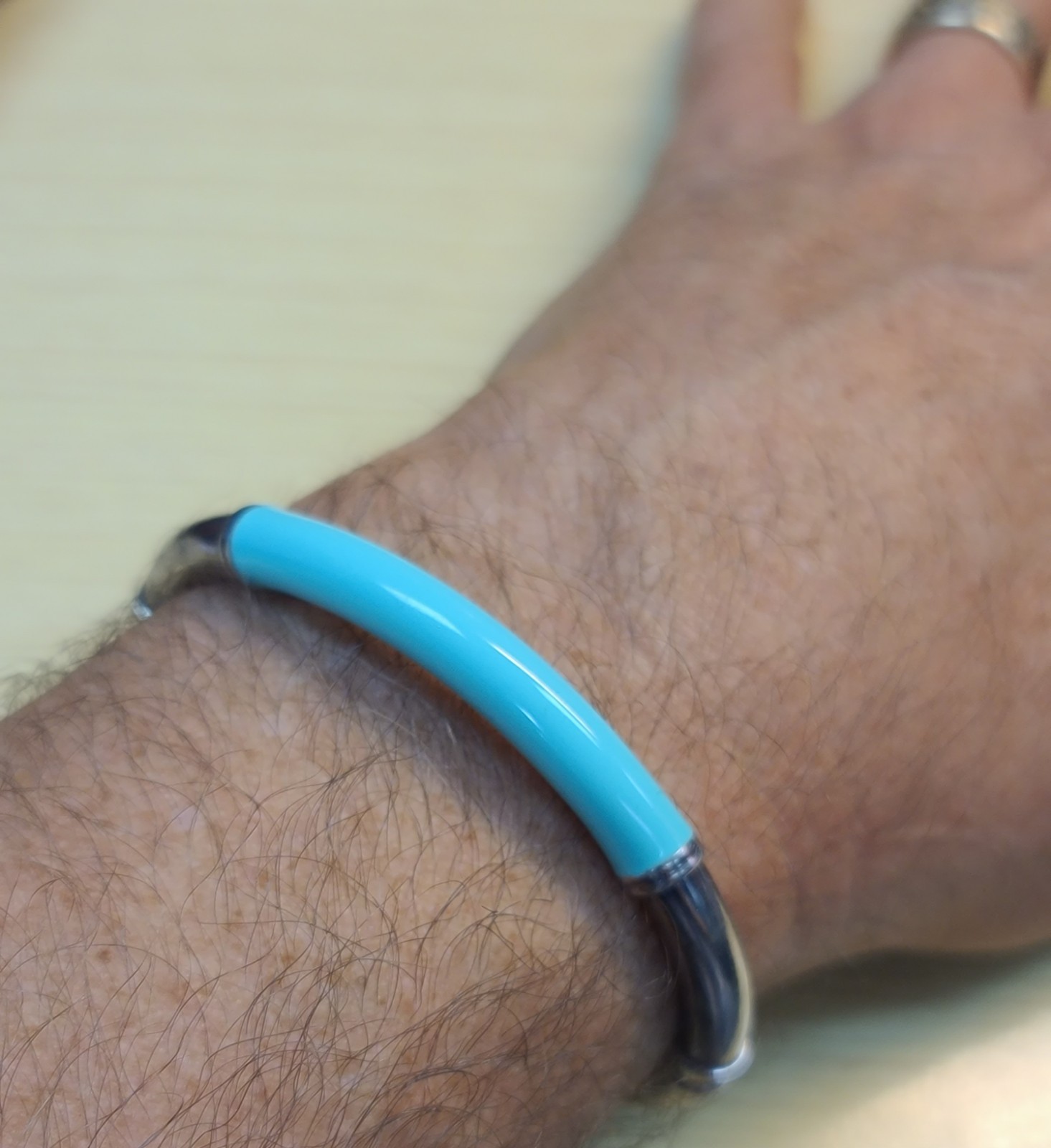 Sterling 925 Solid Silver Hinged Bangle Bracelet … - image 8