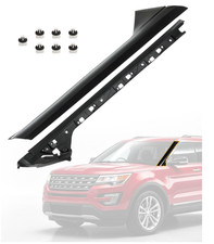 Windshield Trim Molding A-Pillar Set, Compatible with 2011-2019 Ford Explorer...