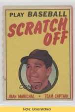 1971 Topps Scratch Off Unscratched Juan Marichal HOF READ 1m8