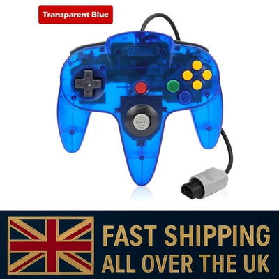 Wired Controller Compatible With Nintendo 64 N64 Joystick Video Game Console