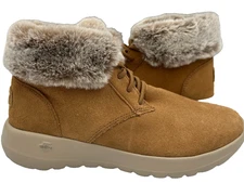 Skechers Women's On The GO Joy Savvy Slip On Boots Brown Size:7.5 79U