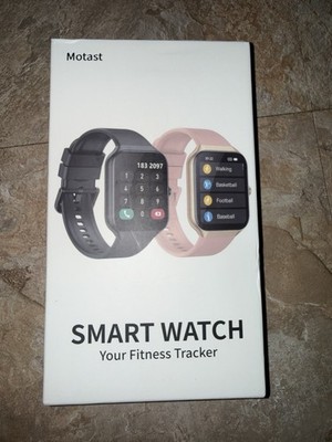Motast P99 1.96'' Touchscreen Smartwatch Water-Resistant Fitness Tracker Black