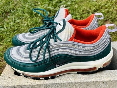 Nike Air Max 97 Miami Dolphins Rainforest Team Orange Mens Size 10 1 921826 300