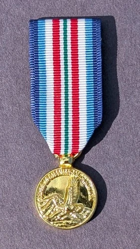 Gold Miniature Texas Afghanistan Campaign Medal -Discontinued Medal -Rare Mini-