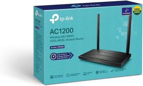 TP-Link AC1200 Wireless MU-MIMO VDSL/ADSL Modem Router, Dual-Band, Wi-Fi Speed U - Afbeelding 6 van 10