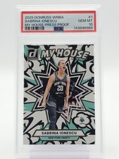 2025-26 DONRUSS SABRINA IONESCU MY HOUSE PRESS PROOF #1 LIBERTY PSA 10 Q5775