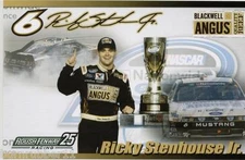 2012 RICKY STENHOUSE "BLACKWELL ANGUS" NATIONWIDE BB POSTCARD  