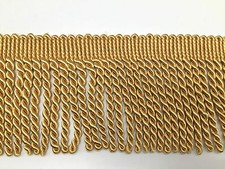 1metre BULLION FRINGE TASSEL TRIM 10CM UPHOLSTERY FRINGING, COLOUR CHOICE