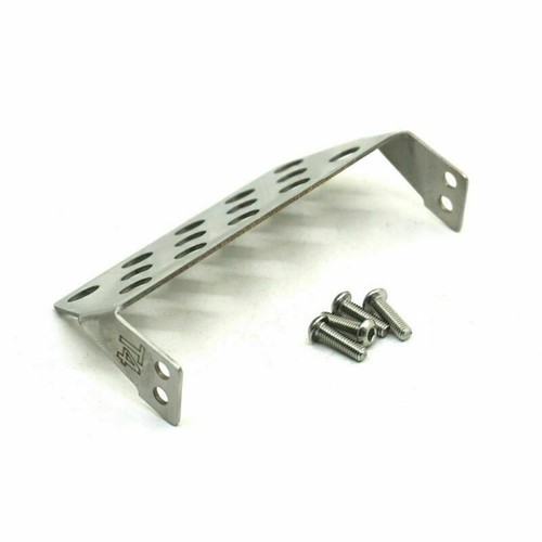 Qmore Stainless Steel Front + Rear Skid Plate Bumper Lower Protector For TRX4 RC - Picture 3 of 11
