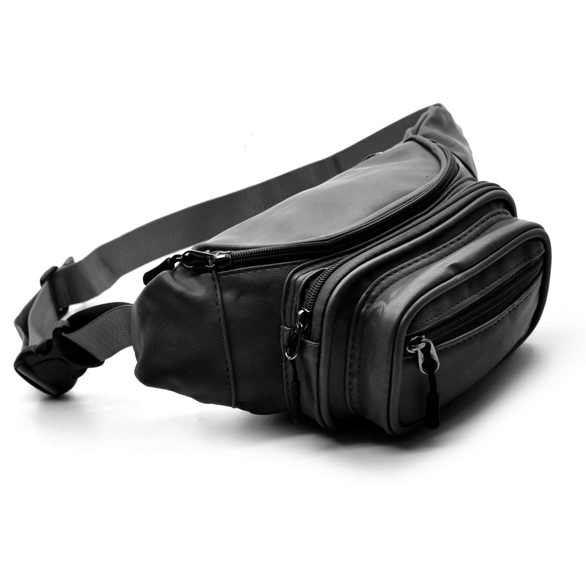 Marsupio Impermeabile Unisex - 4 Tasche Con Zip E Cintura Regolabile Kaki