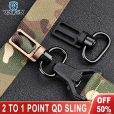 Tactical QD Sling Adapter 2 To 1 Point Triglide Mount Swing Swivels Strap Buckle
