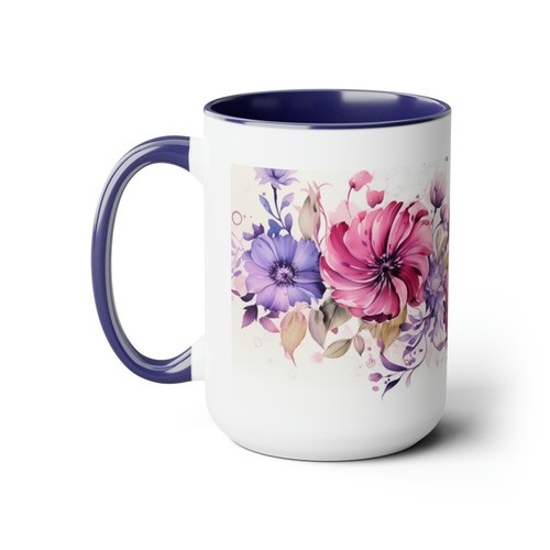 Flores Coloridas Gran Idea de Regalo Maestro Mamá Papá Familia Amor Tazas de Café 15 oz #9 - Imagen 19 de 21
