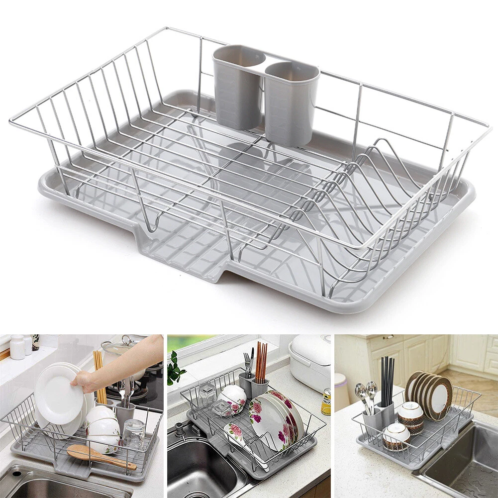 Stainless Plate Rack Kitchen Stand Dish Drying Rack Kitchen