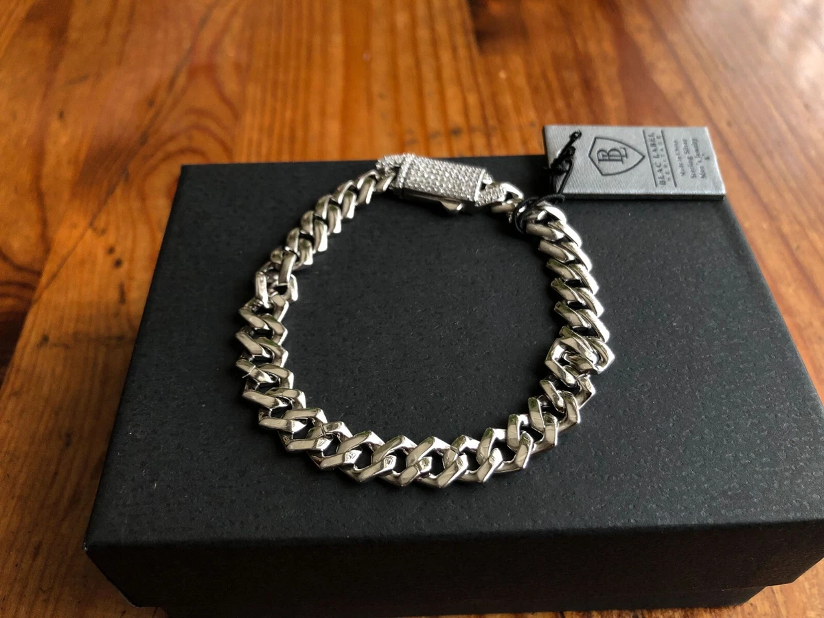 Sterling Silver 8 Inch Flat Compact Bracelet | Jewellerybox.co.uk