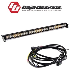 Baja Designs 30" S8 Clear Driving/Combo Light Bar W/ Toggle Harness & Backlight