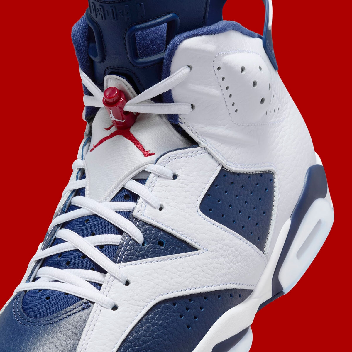 【本物保証 /関税・送料無料】Nike WMNS Air Jordan 6 Nike Air Jordan 6 Retro 2024 Olympic White Midnight Navy Red
