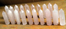 395g 20PCS NATURAL PRETTY ROSE QUARTZ CRYSTAL POINT HEALING