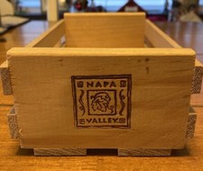 VTG Napa Valley Audio Cassette Crate Storage Holds 12 Cassettes