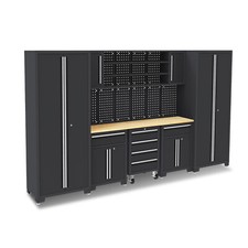 Garage Storage Cabinet System 9-Pcs Workshop Set for Garage Tool Organization