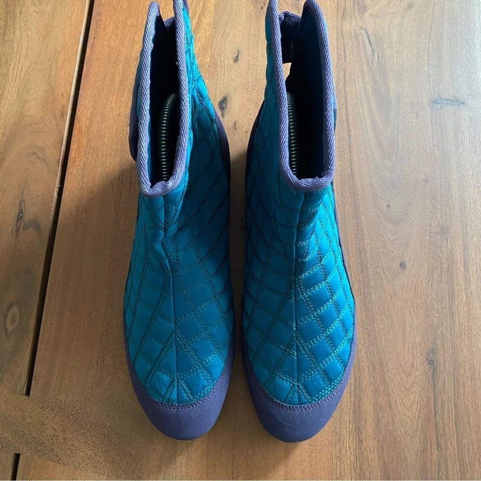 Botas Rockport Mujer Vintage Verde y Púrpura Correa Acolchada Exterior Talla 7 Foto 3 de 4