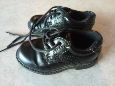 GEORGE Toddler Boys Black Dress Shoes Size 7 - Very Good Condition - No  scuffs | eBay