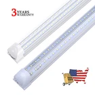 2FT 4FT 5FT 6FT 8FT 120W LED Shop light Fixture 6000K 8Foot LED Tube Light Bulbs