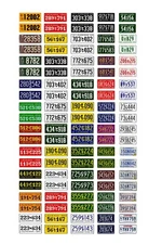 1/18 scale model car assorted USA Louisiana license plates state tags 1:18