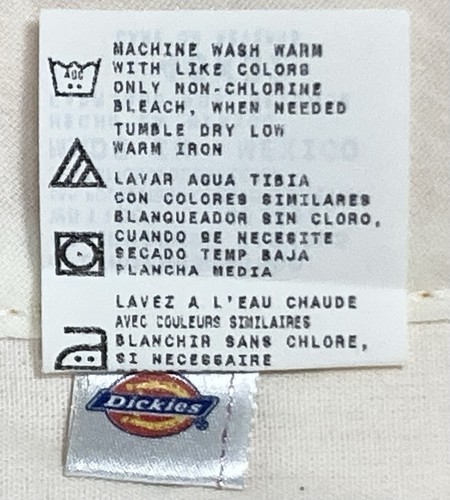 Pantaloni da lavoro vintage Y2K Dickies Nascar senape doppio ginocchio larghi gamba 46x32 NUOVI - Foto 19 di 24