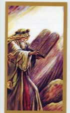 The Ten Commandments U - Laminated Holy Cards. QUANTITY 25 CARDS