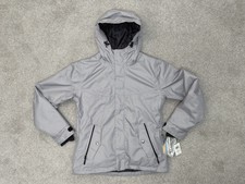 Pulse Full Zip Hooded Winter Jacket Size Xl Gray Waterproof