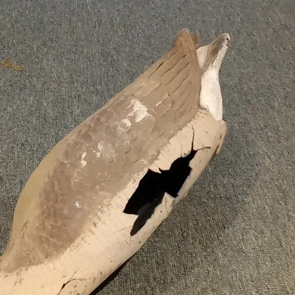 Vintage goose Decoy broken eBay