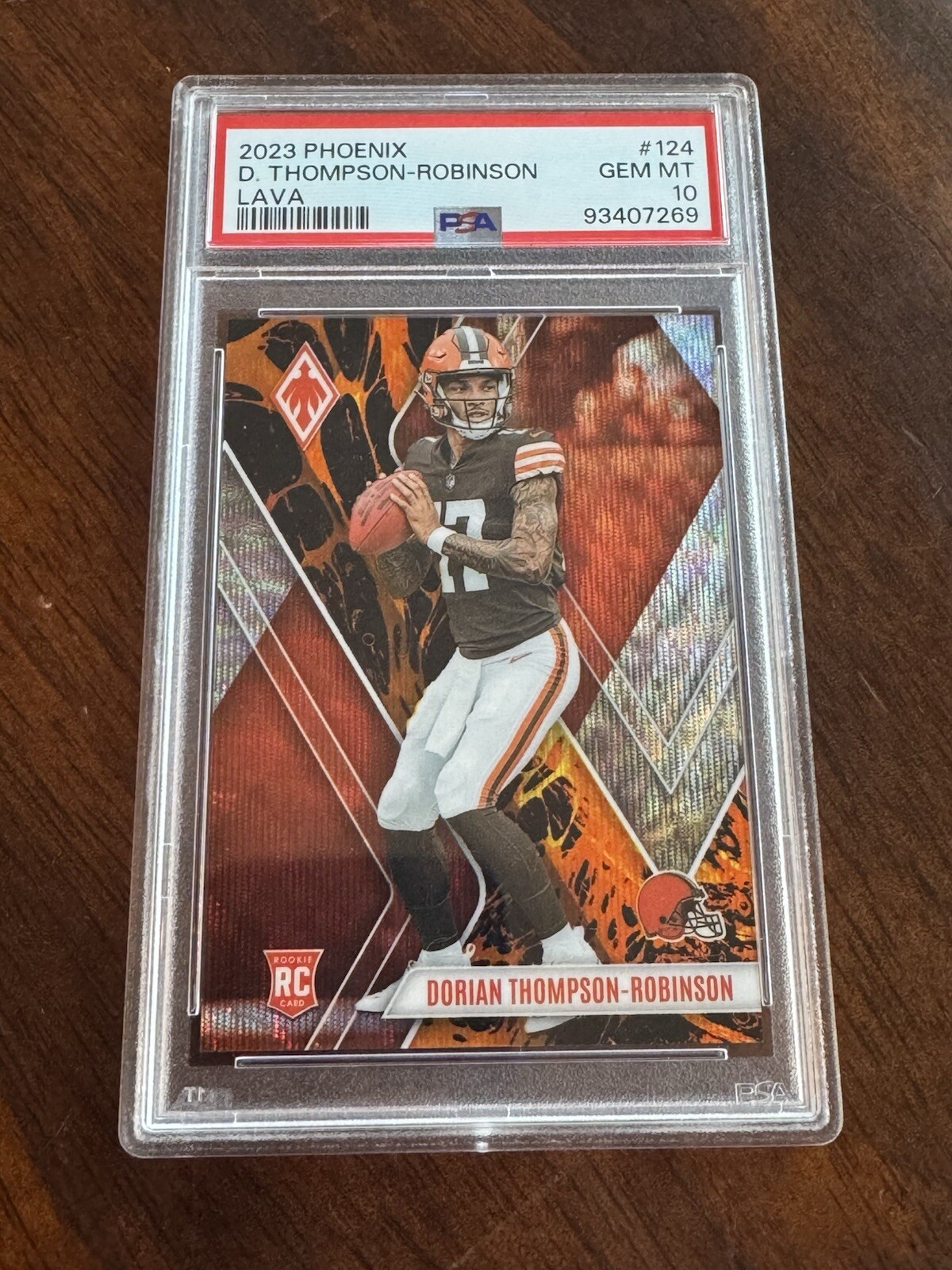 2023 Panini Phoenix - Rookies Lava #124 Dorian Thompson-Robinson /175 (RC)