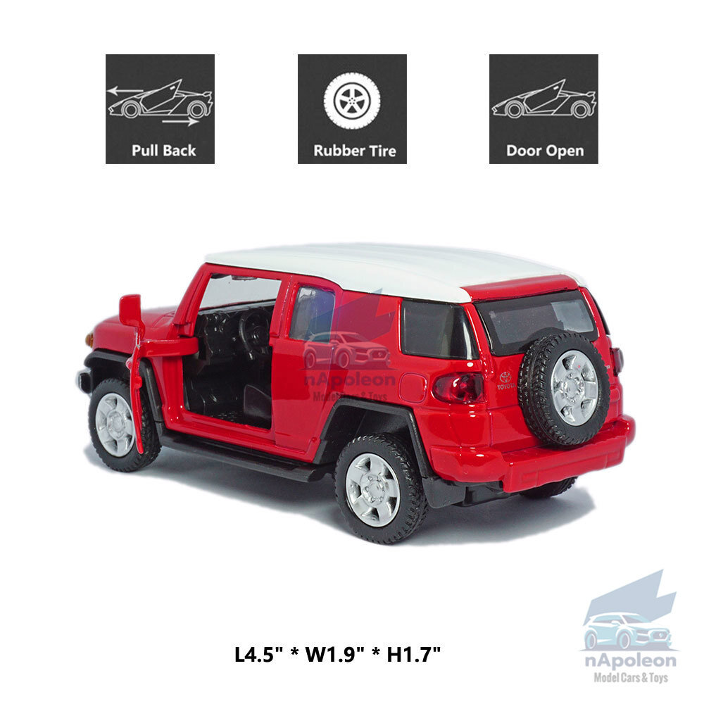 TOYOTA LAND CRUISER FJミニカー 1:43 Toyota FJ Cruiser Model Car Alloy Diecast Toy Vehicle