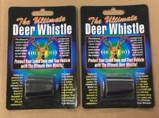 2 ULTIMATE Deer Whistle - Single Whistle with Dual ports Ultrasonic Sound Safety