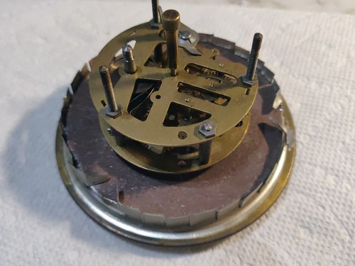 Antique Delfts Handpainted Mantle Clock West Germany Mercedes NOT RUNNING - Picture 14 of 18