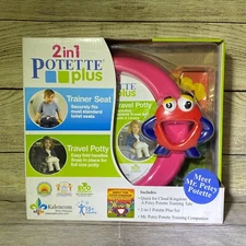 2 in1 Potette Plus- Pink Trainer Seat and Travel Potty