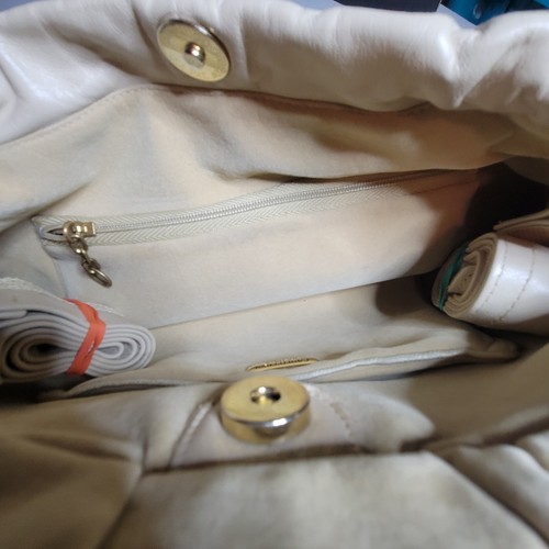 Carlo Fiori Geldbörse italienische Schlangenhaut Leder umklappbare quaste hellbraune Schultertasche - Bild 19 von 19