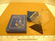 Vintage Henco Crystal Clear Acrylic Nativity No. 2 Christmas Ornament with Stand