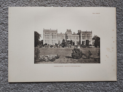 Gartenfront, Burton Constable Hall - antiker Druck - 1913